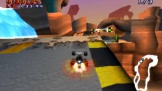 Crash Team Racing (CTR): Time Trial Beat N. Tropy on Dingo Canyon