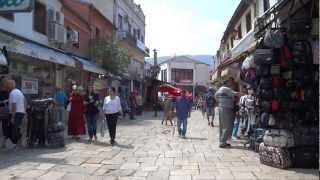 Walking in Skopje, Macedonia