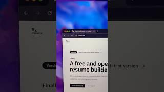 Free resume builder #productivity #resume #ai #resumebuilder