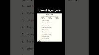 Use of is,am,are. helping verbs #verbs #viral #grammar