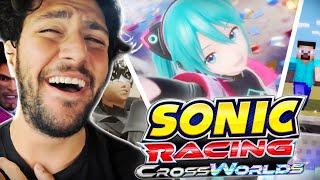 MIKU! ICHIBAN! JOKER! MINECRAFT!? SONIC RACING CROSSWORLDS IS PEAK | Gamescage Reacts