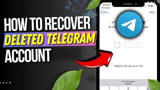 How to Recover DELETED TELEGRAM Account