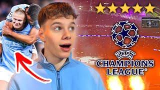 INSANE VIP Champions League Experience As Erling Haaland Scores An ACROBATIC Goal!