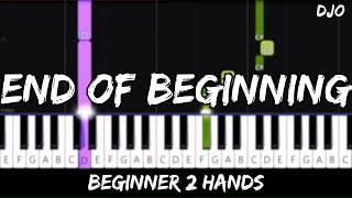 Djo - End of Beginning - Easy Beginner Piano Tutorial - For 2 Hands