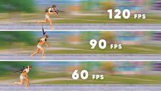 120 FPS vs 90 FPS vs 60 FPS | Does FPS Matter | FPS Comparison | BGMI PUBG MOBILE