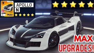 Apollo N 5-star MAX Upgrades || Asphalt 9:Legends