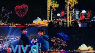 Annually Festival Lights & Music Vivid | Sydney Australia | Biggest Winter Events Drone Show