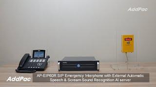 AP-EIP60R SIP Emergency Intercom Interactive Speech Recognition AI Function(AI 음성인식 대화형 SIP비디오인터컴)