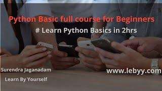 Python Full Course - Learn  Python for selenium in 2 Hours | Selenium Python Tutorial For Beginners