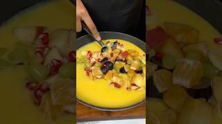 Fruit Custard ASMR Cooking #shorts #food #cooking #asmr #recipe #crunchytreats #ramadan