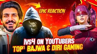 1VS4  On Top 1 Bajwa & Diri Gaming  |Epic Reaction GIRL Streamer Vs ASSASSIN | Pubg Mobile