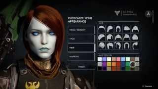 Destiny Character Creation options