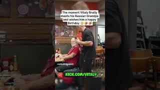 Vitaly meets Russian Grandpa pred and tricks him #stake #kick   #kickclips #vitaly #funny