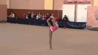Ревун Анастасия (мяч) 12.10.2014 Чемпионат Черниговской области. 2-й день.