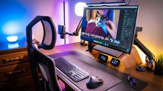 Work From Home Desk Setup 2021 Tour - My DREAM Desk Setup & Home Office Workspace | Raymond Strazdas