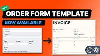 How To Make An Order Form With Automatic Invoice Generation In WordPress