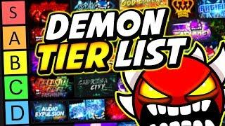 GD Extreme Demon TIER LIST!!