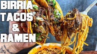 BIRRIA TACOS AND RAMEN!!!