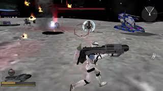 EPIC BATTLE BETWEEN CIS AND REPUBLIC ON THE MOON star wars  battlefront 2 mod