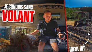 JE CONDUIS l'IDEAL 10T SANS VOLANT aux MOISSONS 2022 !!! / HARVEST 2022 10T with IDEAL DRIVE