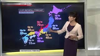 Sayaka Mori NHK World Newsroom Tokyo Weather January 11th 2018