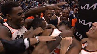 Jaden Ivey GAME WINNER BUZZER BEATER vs Raptors and gets swarmed by entire team