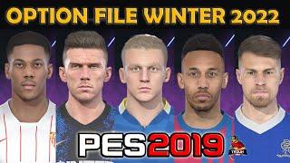 PES 2019 update option file season winter 2022 smoke patch 19.4.1