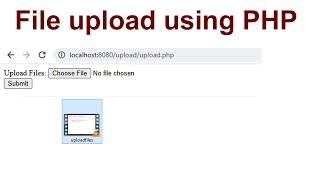 File upload using Php