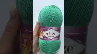 Подробный обзор пряжи Alize Cotton Gold(Хлопок с акрилом) №610 Нефрит