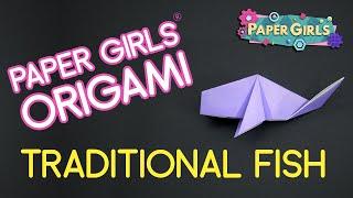 Origami Project for Episode 1 | A Traditional Fish | The Paper Girls Show