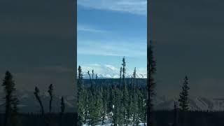 Beautiful View of a Mountain Range in GlennAllen Alaska #shorts #alaska