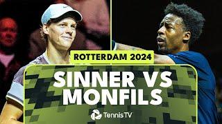 ENTERTAINING Jannik Sinner vs Gael Monfils Highlights | Rotterdam 2024