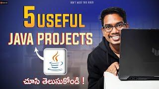 5 useful JAVA Projects | Java in Telugu