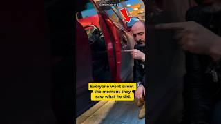 Everyone went silent the moment they saw what he did.