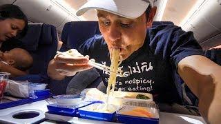 ANA All Nippon Airways FOOD REVIEW - Flying from Bangkok to Tokyo Haneda Airport, Japan!