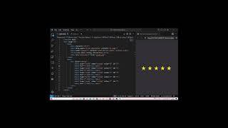 Five stars rating interactive with HTML and CSS