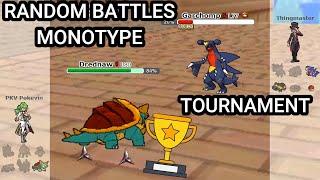 I Played in a Monotype Random Battles Tournament! It was Crazy! (Pokemon Showdown Random Battles)