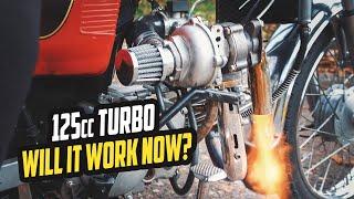 DIY 125cc TURBO motorcycle TEST