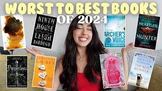 ranking the 83 books I've read this year from WORST to BEST 🫣