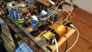 High voltage.DIY 211 Tube power amp  trial tested