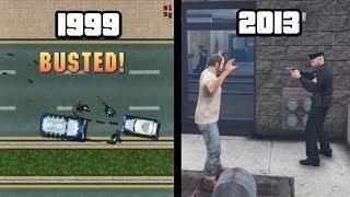 Evolution of "BUSTED" in GTA Games!