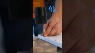 Align wooden dowels perfectly everytime with this hack #diy #woodworking #dowel #carpentry