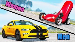 Men vs Women in driving - Beamng drive