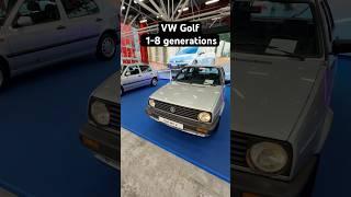 Volkswagen Golf 1 to 8 generations! #golf #vw #volkswagen #volkswagengolf #youngtimer #oldschool