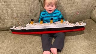 Little Boy Builds Lego (Cobi) Titanic