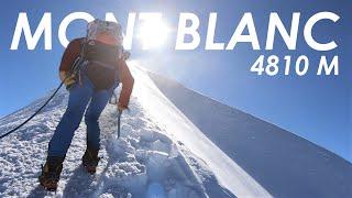 Mont Blanc Ascent: Reaching the Top of the Alps - 4810m | 4K | Goûter Route