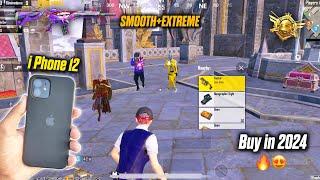 i Phone 12 pubg test Smooth+Extreme Stable 60FPS ios 18 update  Buy in 2024 for pubg