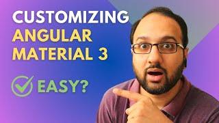 Customizing Angular Material just got easier in v18!
