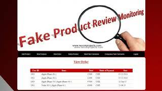 Fake Product Review Monitoring