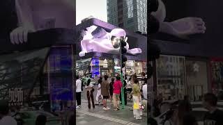 Spooky 3D billboard in china  #shorts #china